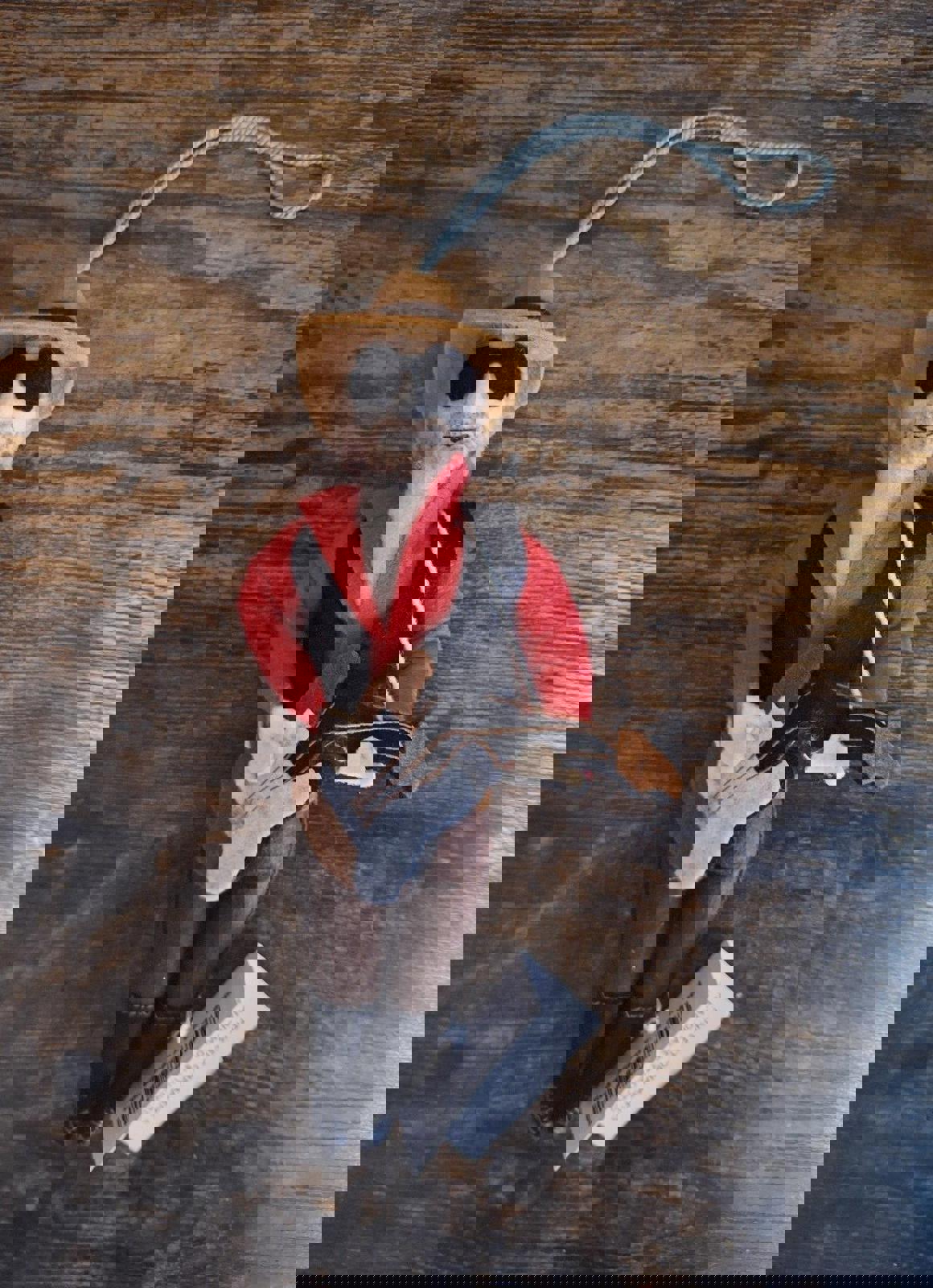 Handmade Hank Williams Felt/Wool Ornament