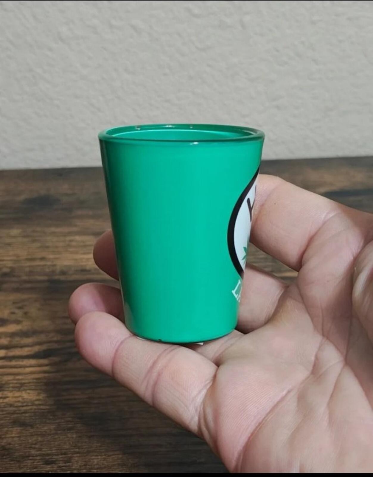 High 1 Las Vegas Green Shot Glass