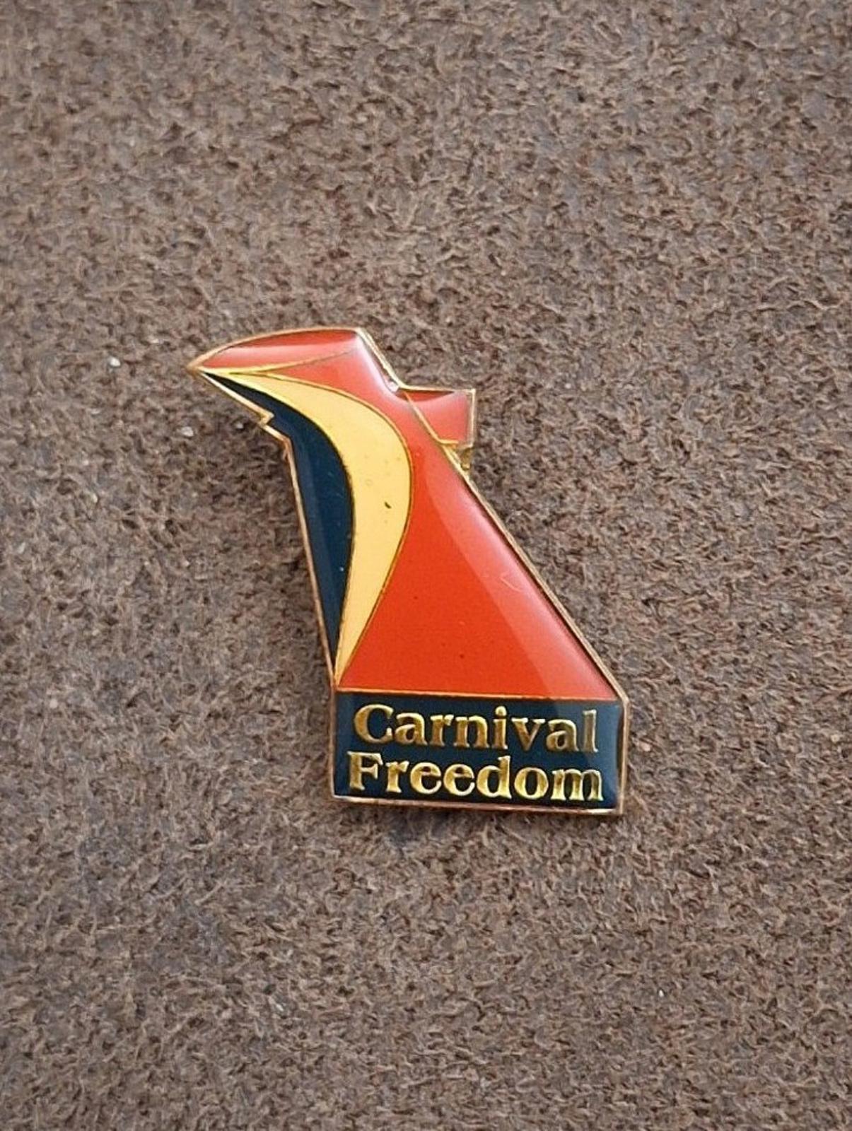 1990s Carnival Freedom Cruise Lines Ship Guest VIP Enamel Pin