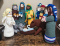 Handmade Crochet Nativity Set 12-Piece Amigurumi Christmas Decor