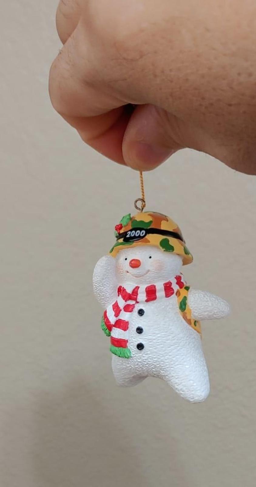 2000 American Greetings Operation Santa Army Snowman Ornament