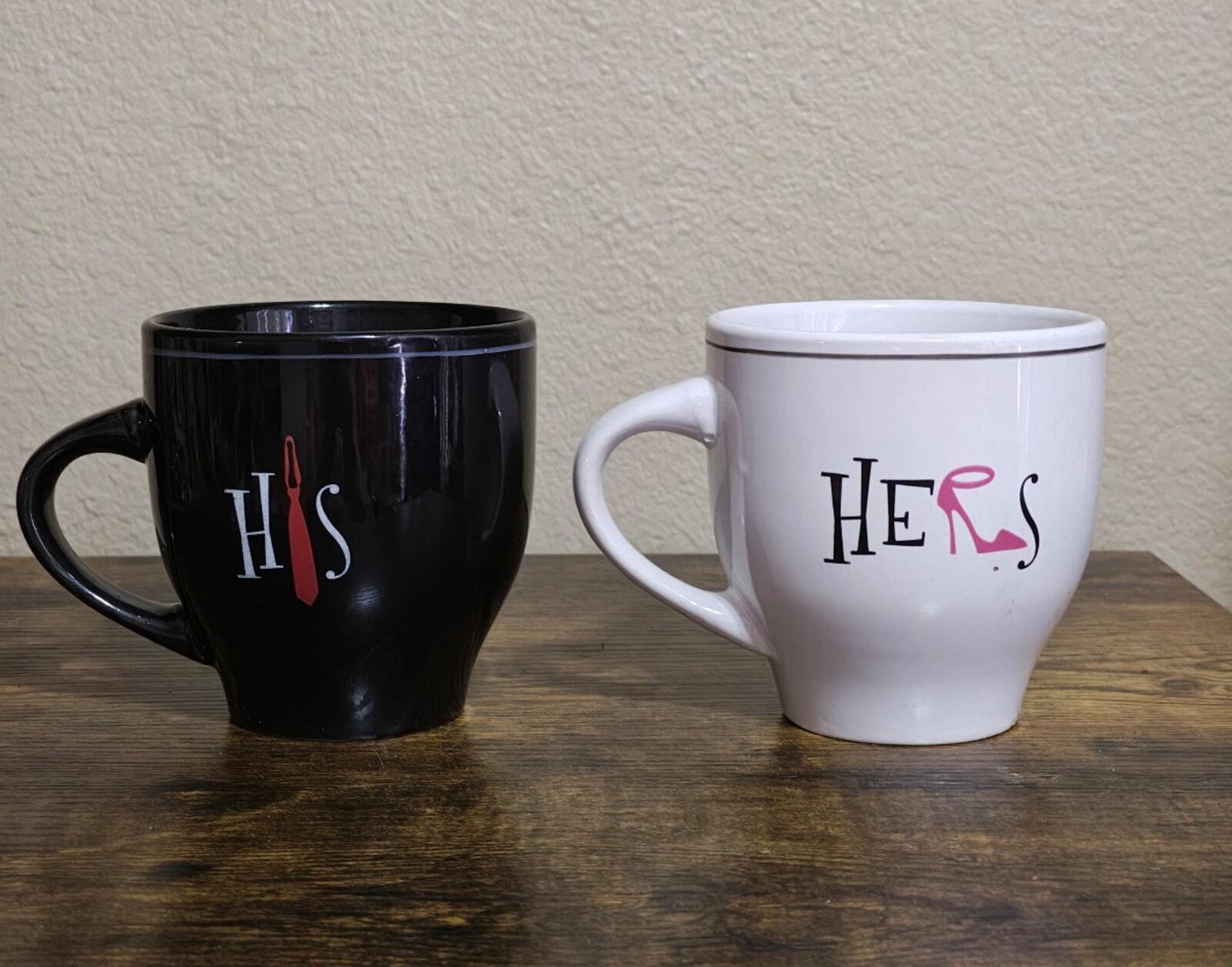 Set Of 2 His & Hers Couple Mugs