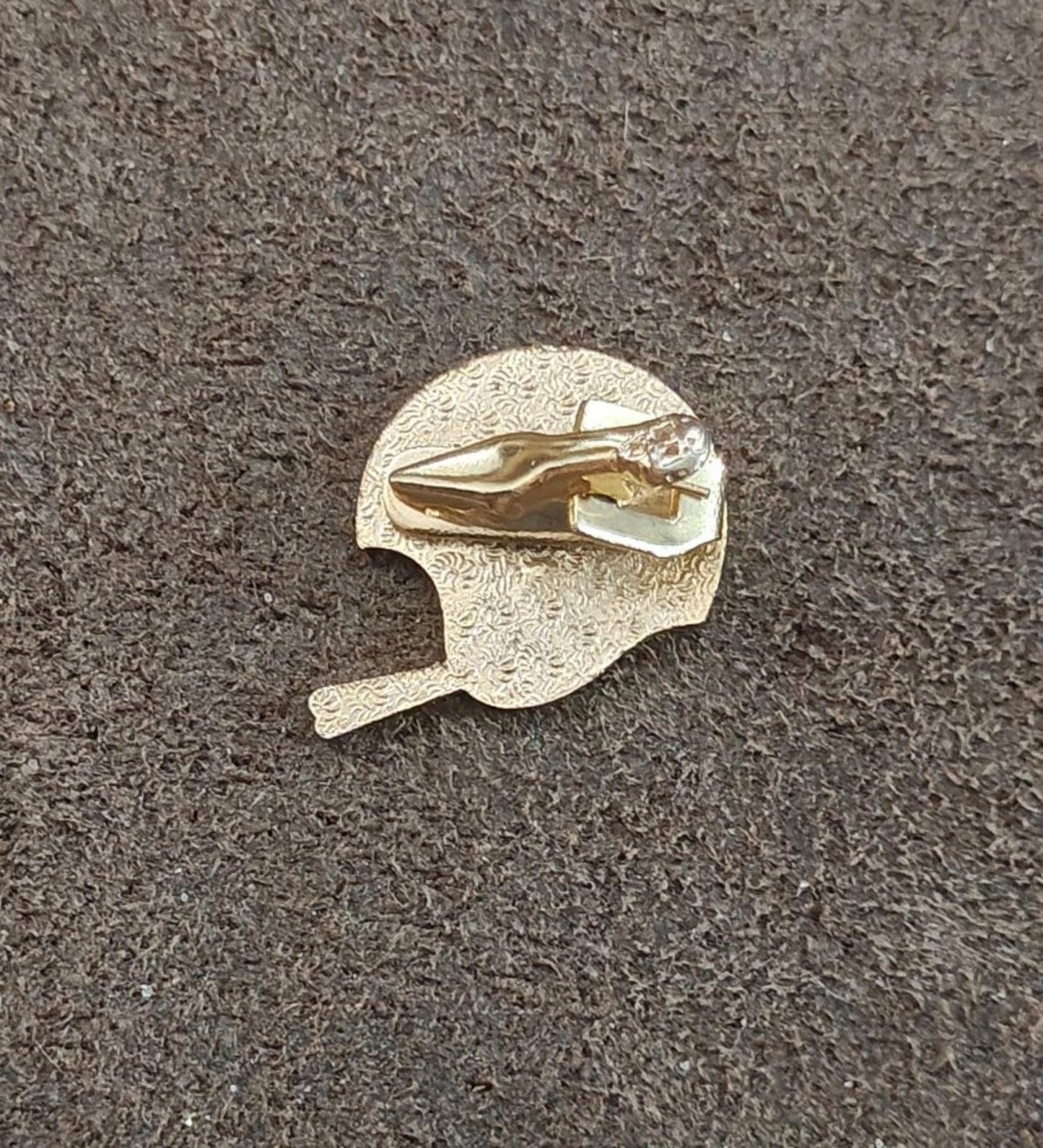 1970's NFL Baltimore Colts  Gold Tone Enamel Tie Clip