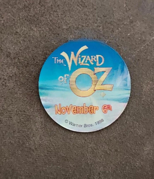 1998 vintage Wizard of Oz Lenticular (holographic) Promotional Button Pin