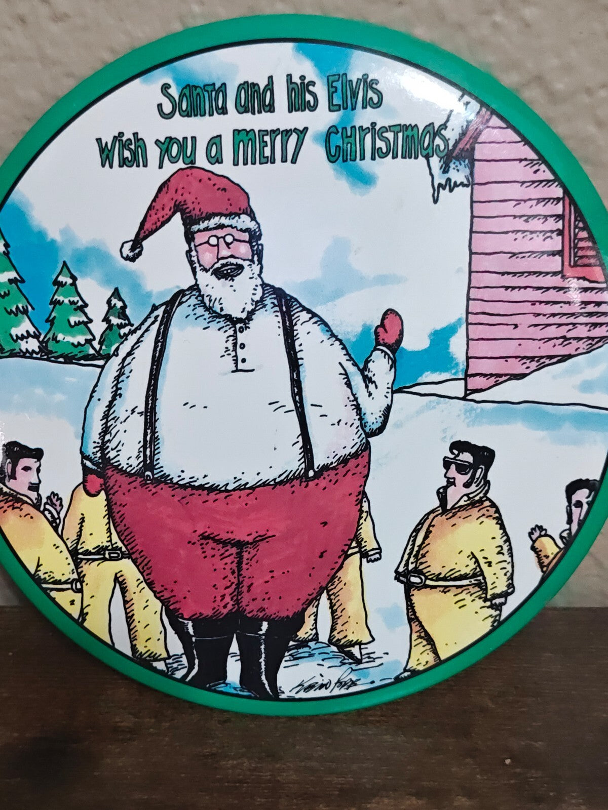 1980s Santa Without a Cause Design Pin