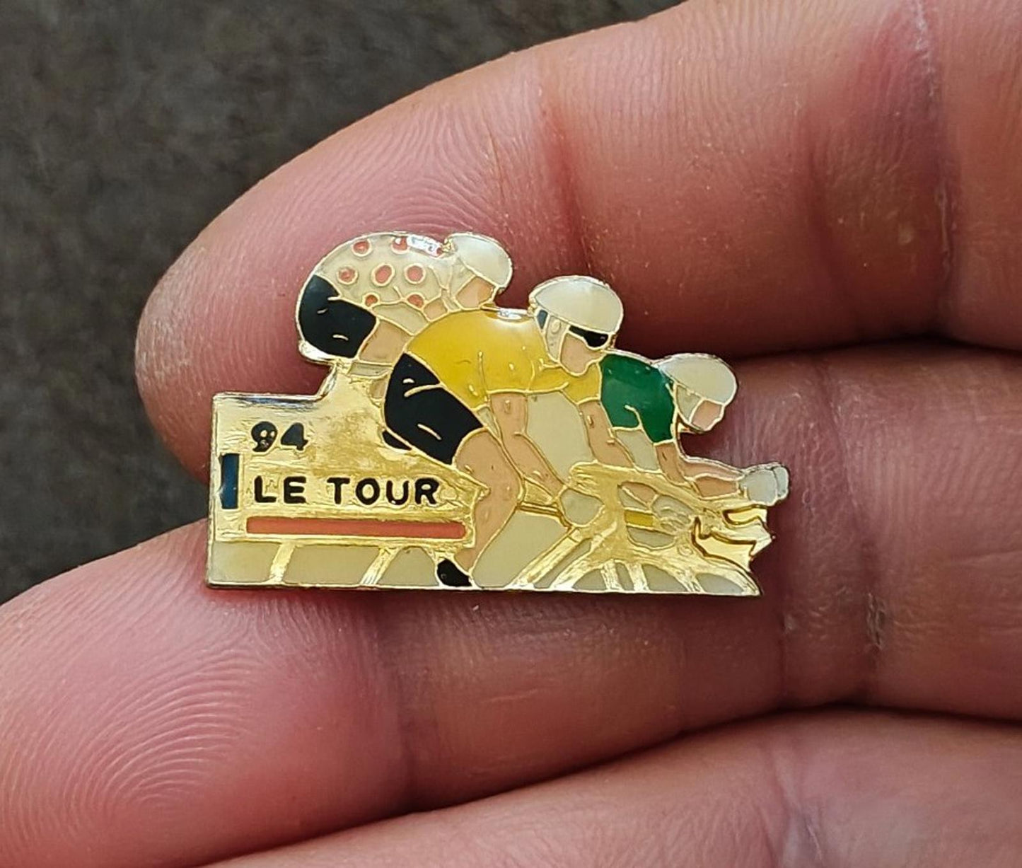 1994 Tour de France Gold Tone Enamel Pin