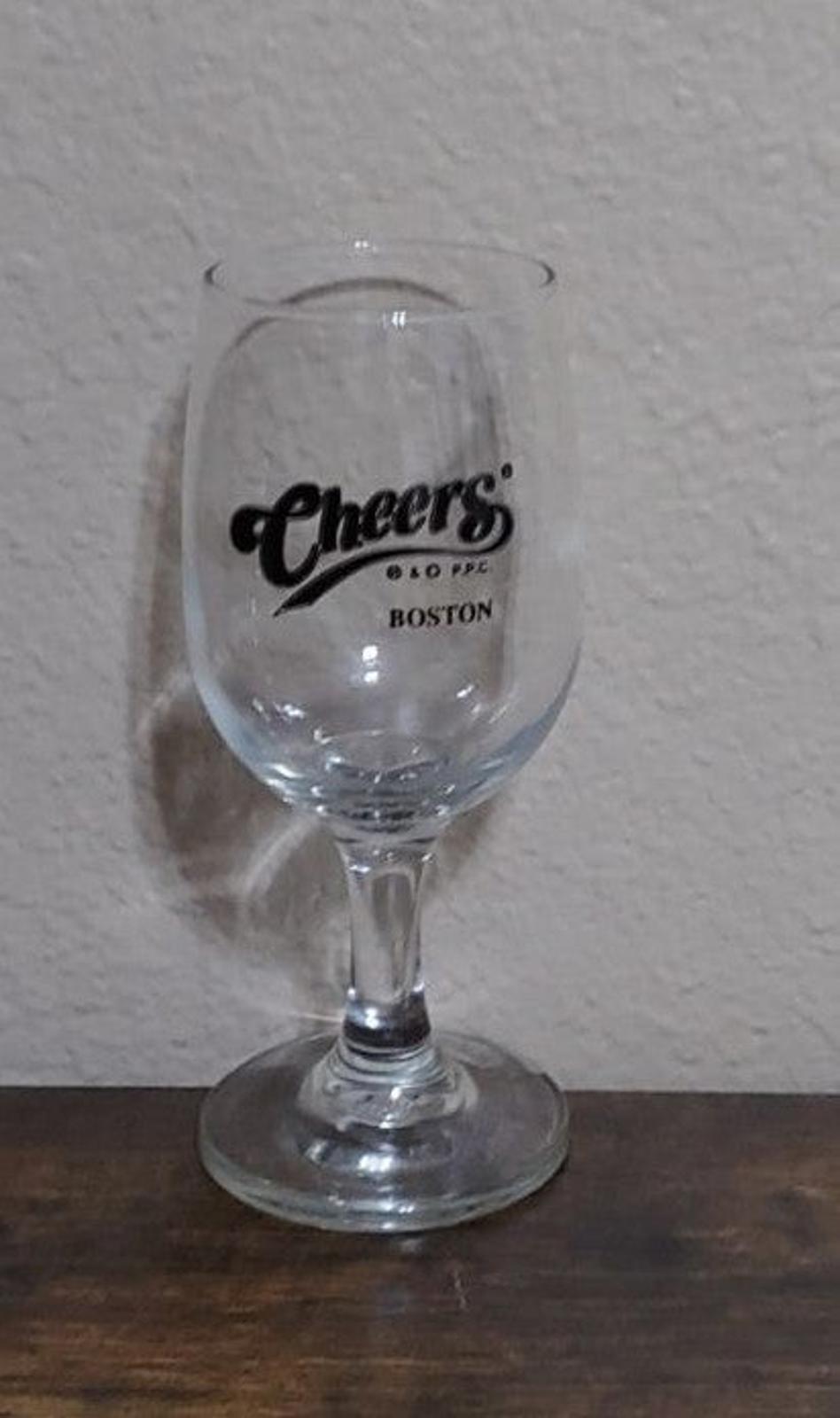 1990's Cheers Boston TV Show Wine Glass
