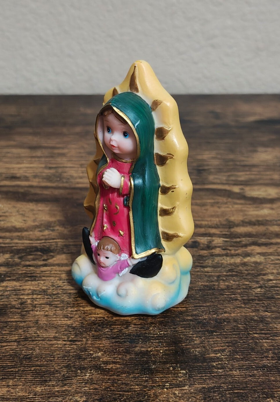Our Lady of Guadalupe Baby Face Resin Figurine