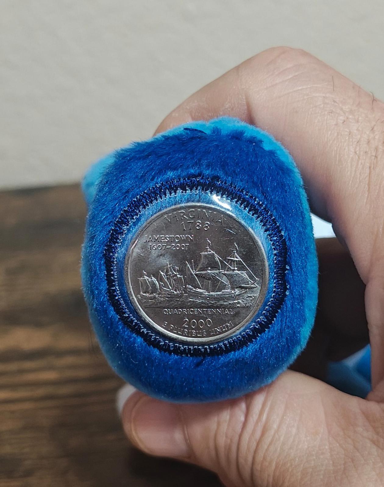 2001 Limited Treasures Virginia State Quarter Bear Collectible Plush