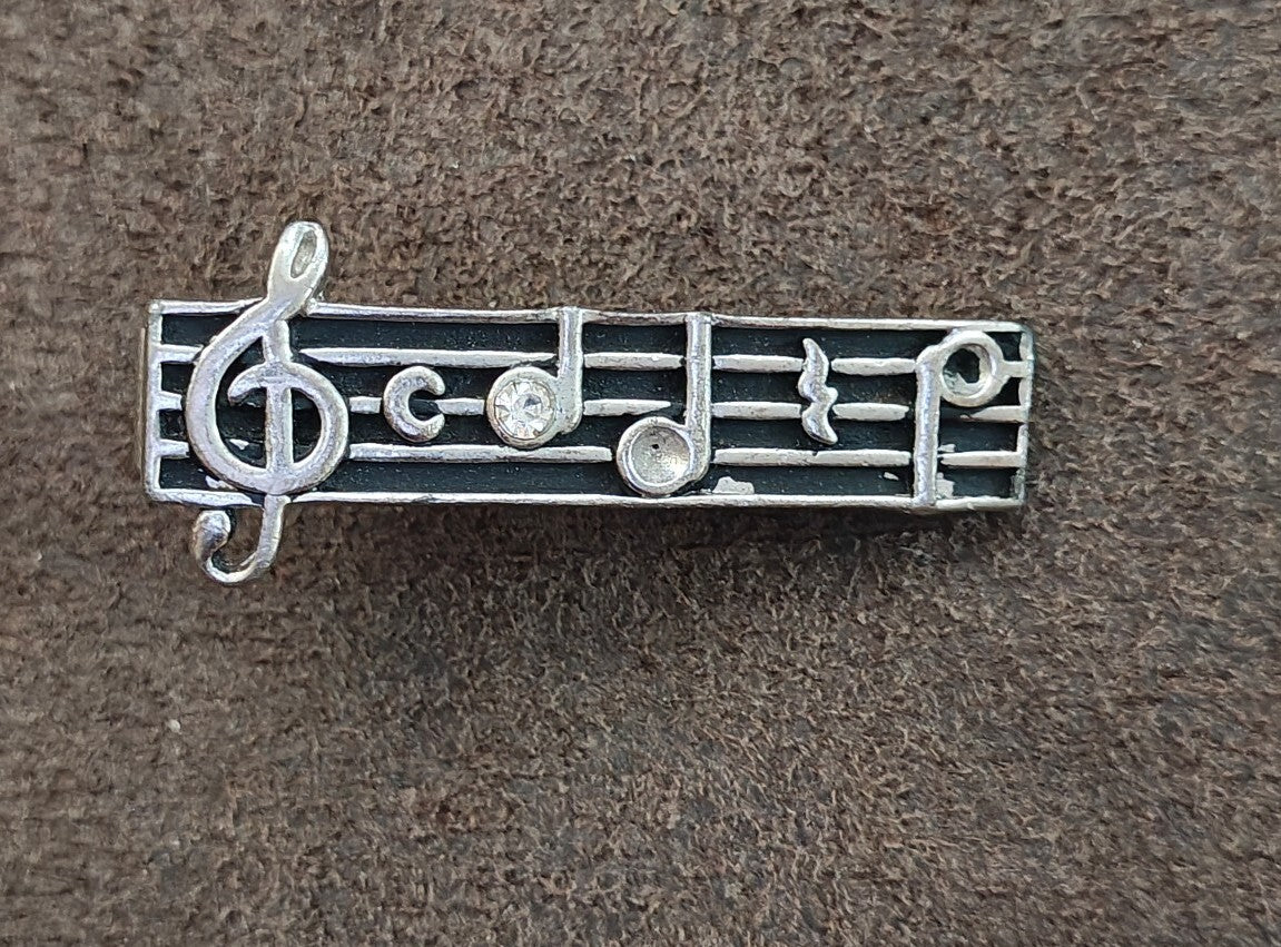 1950s/60s Swank Musical Notes Tie Bar/Tie Clip