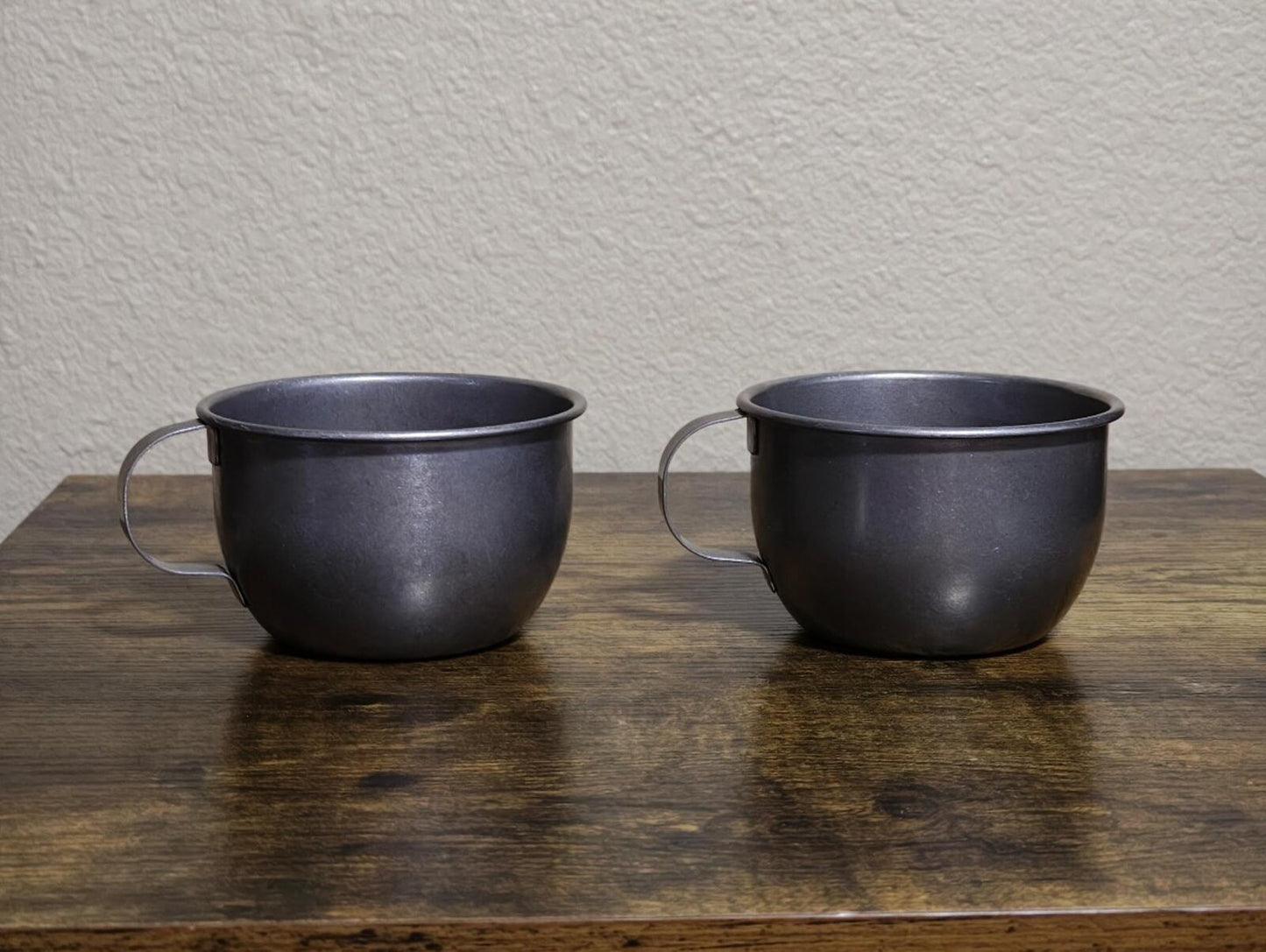 2 Replica USP Alcatraz Inmate Stainless Steel Drinking Cups/Mugs
