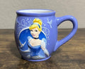 Disney 3D Embossed Cinderella Purple Blue, & White Ceramic Mug - Trinketmania-LV