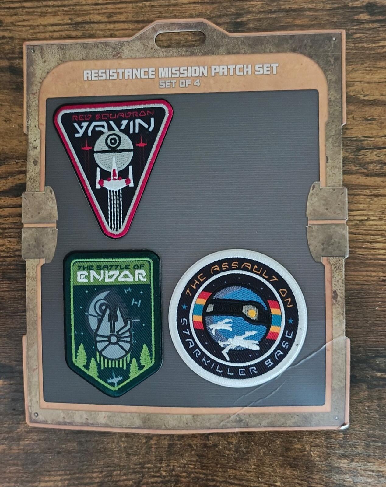 2019/2020 Star Wars Galaxy's Edge Resistance Mission Patch Set.