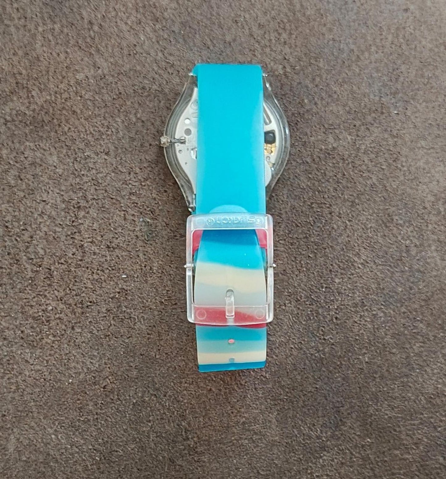 2004 Swatch Skin Pasteloop Turquoise Dial Unisex Watch SFK23