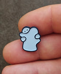 Two Ghosts Hugging Small Metal Enamel Pin