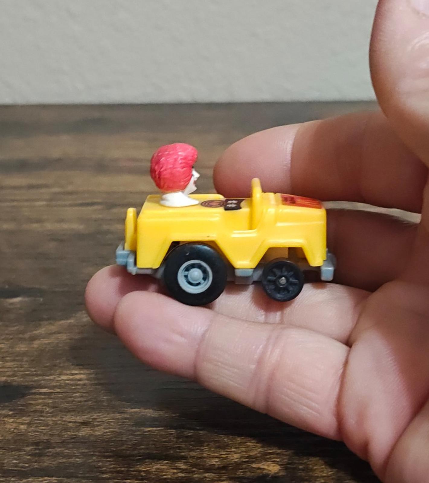1985 Ronald McDonald Happy Meal Runabout Car