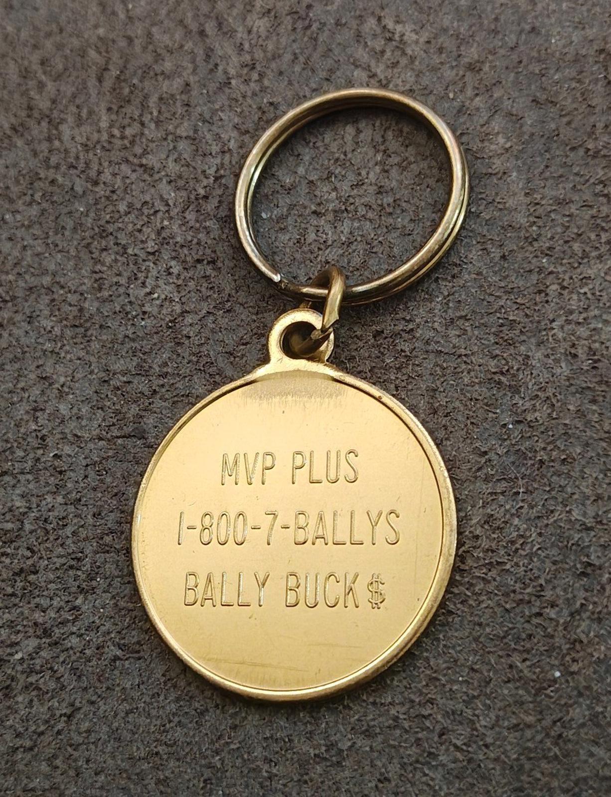 1990s Vintage Bally's Las Vegas hotel Brass Keychain
