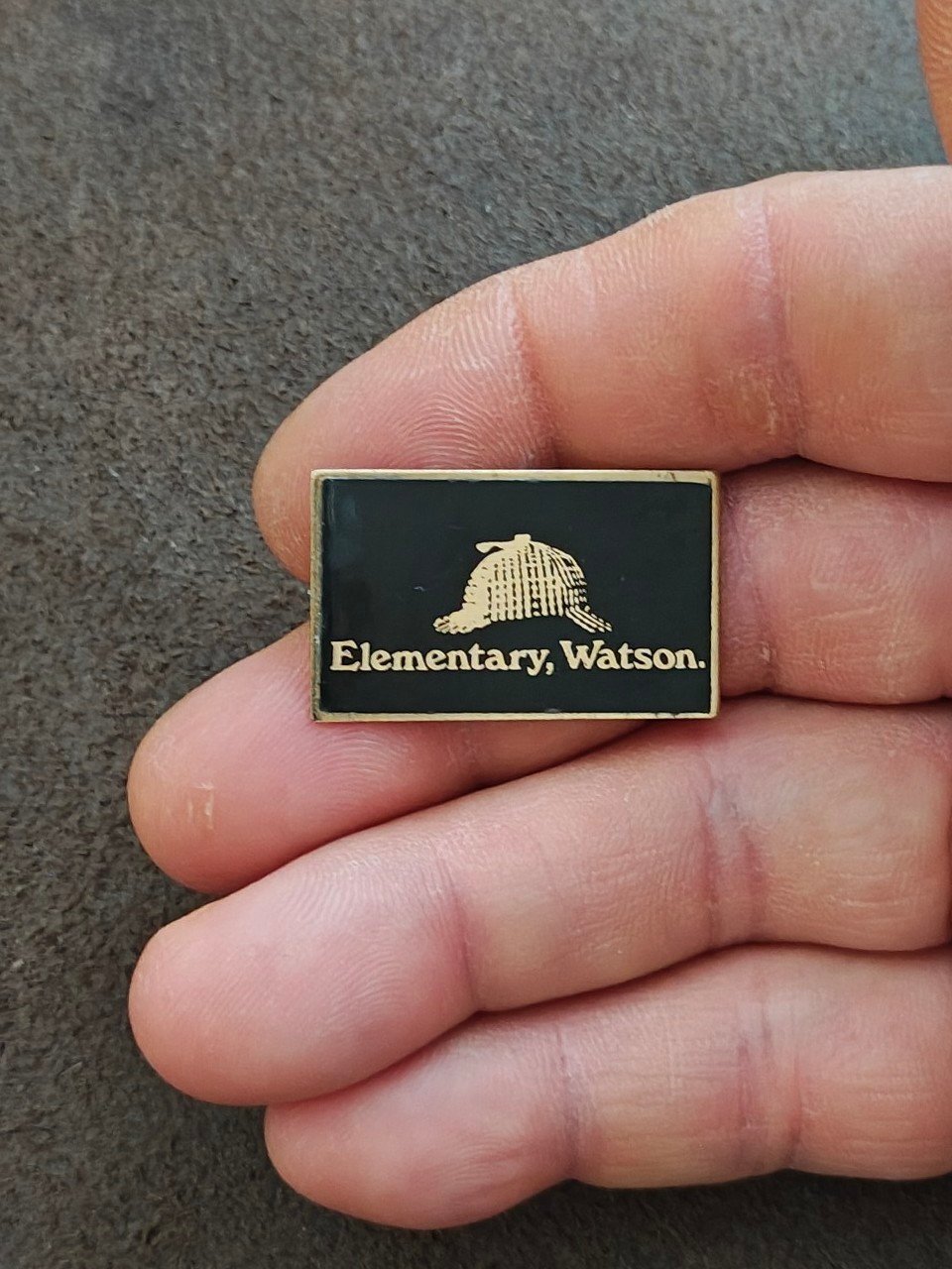 United Auto Workers Union Bimco Awards Gold Tone Black Enamel Pin