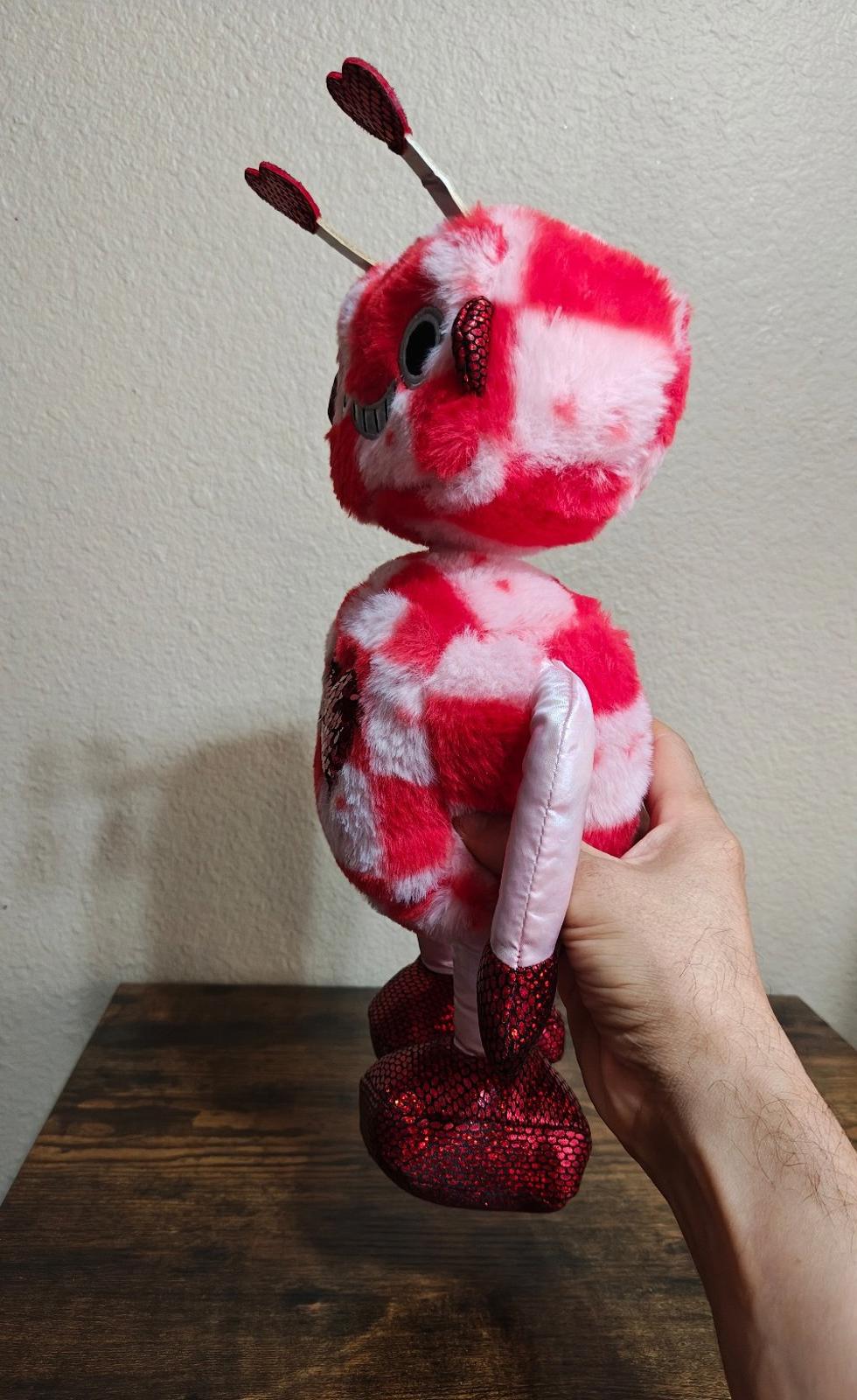 Red Robot Valentine Tech Love Sequin Heart Anniversary Plush