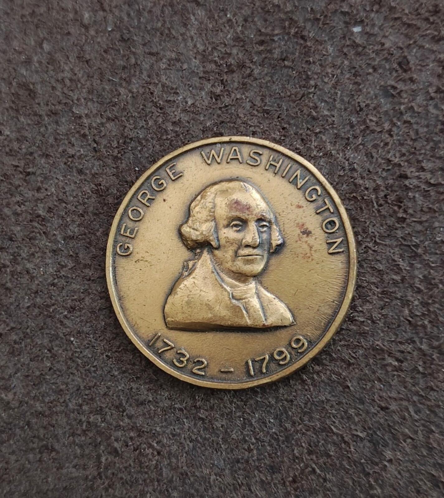 1960s George Washington Commemorative Bronze Token