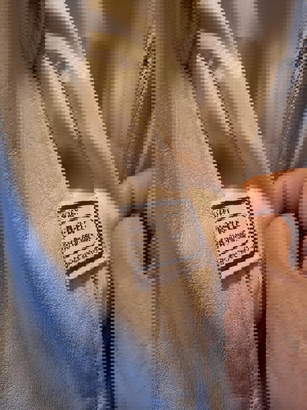 Peruzzi Cream Colored Leather Jacket Made in Florence, Italy