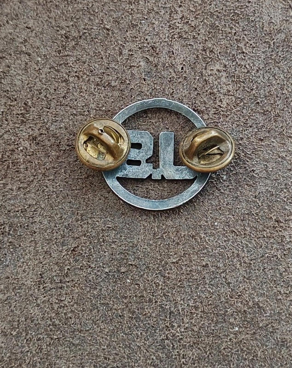 1940s World War 2 US Military Silver Tone Metal U.S. Initials Pin.
