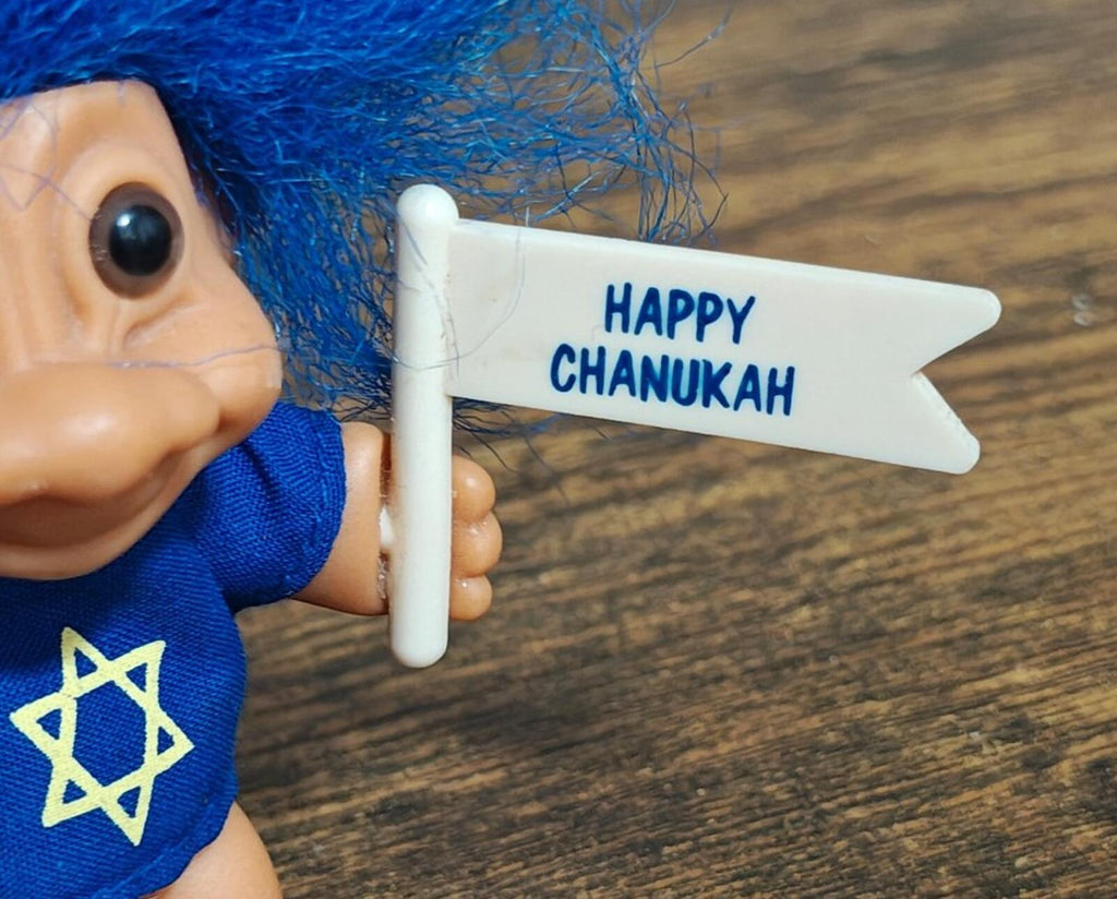 1990s Russ Berrie Happy Chanukah Troll Doll
