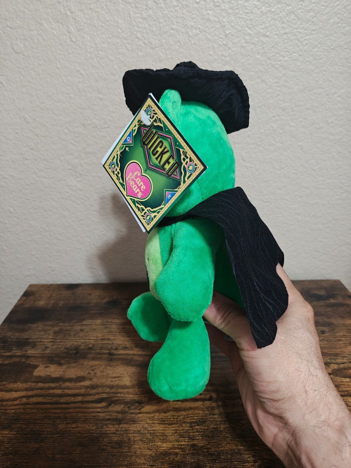 Care Bears x Wicked Good Luck Bear as Elphaba Limited Edition Plush NWT