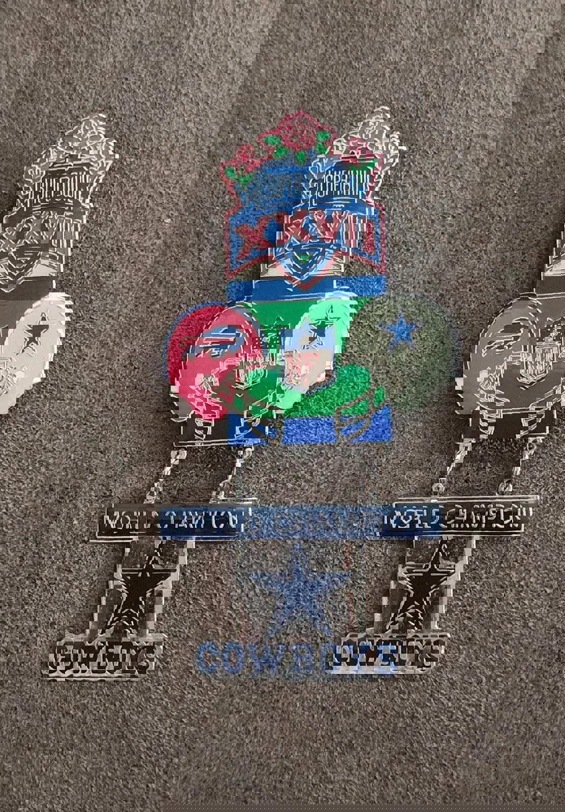 1993 Champion Dallas Cowboys Super Bowl XXVII Commemorative Pin