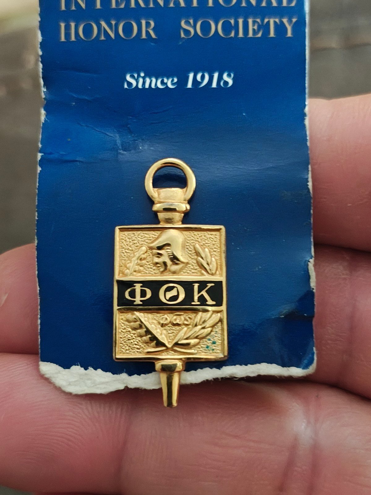 90s Phi Theta Kappa Honor Society Emblem ΦΘK Fraternity Member Pin