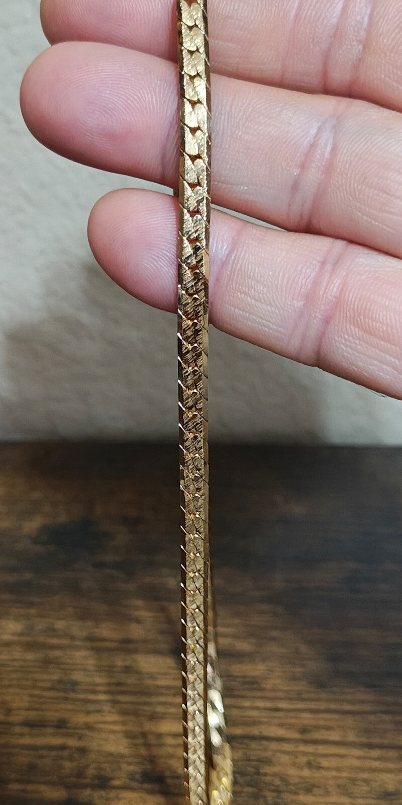 1970s/80s Signed Avon 15" Herringbone Necklace
