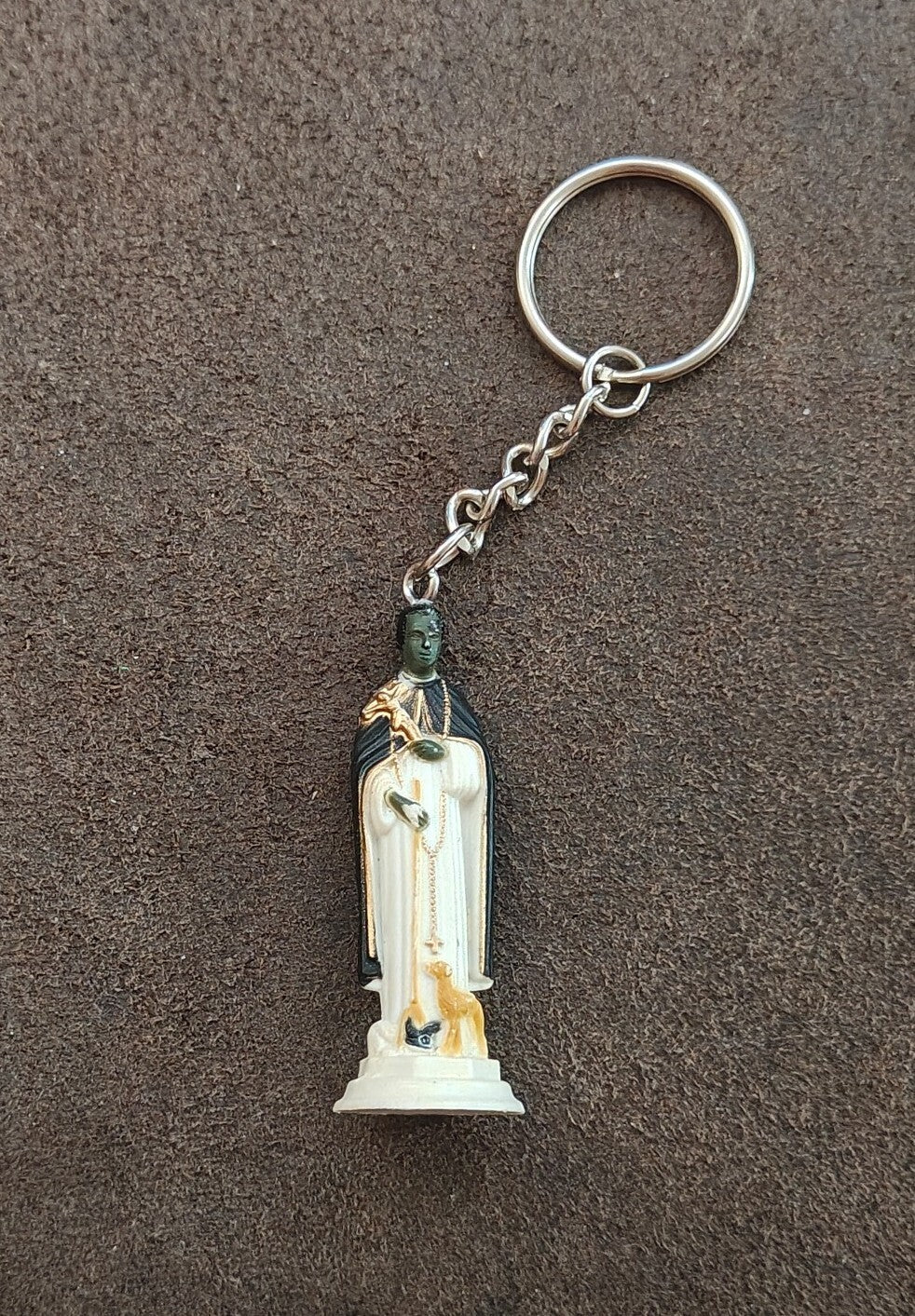 1990s Saint Martin de Porres Plastic Keychain
