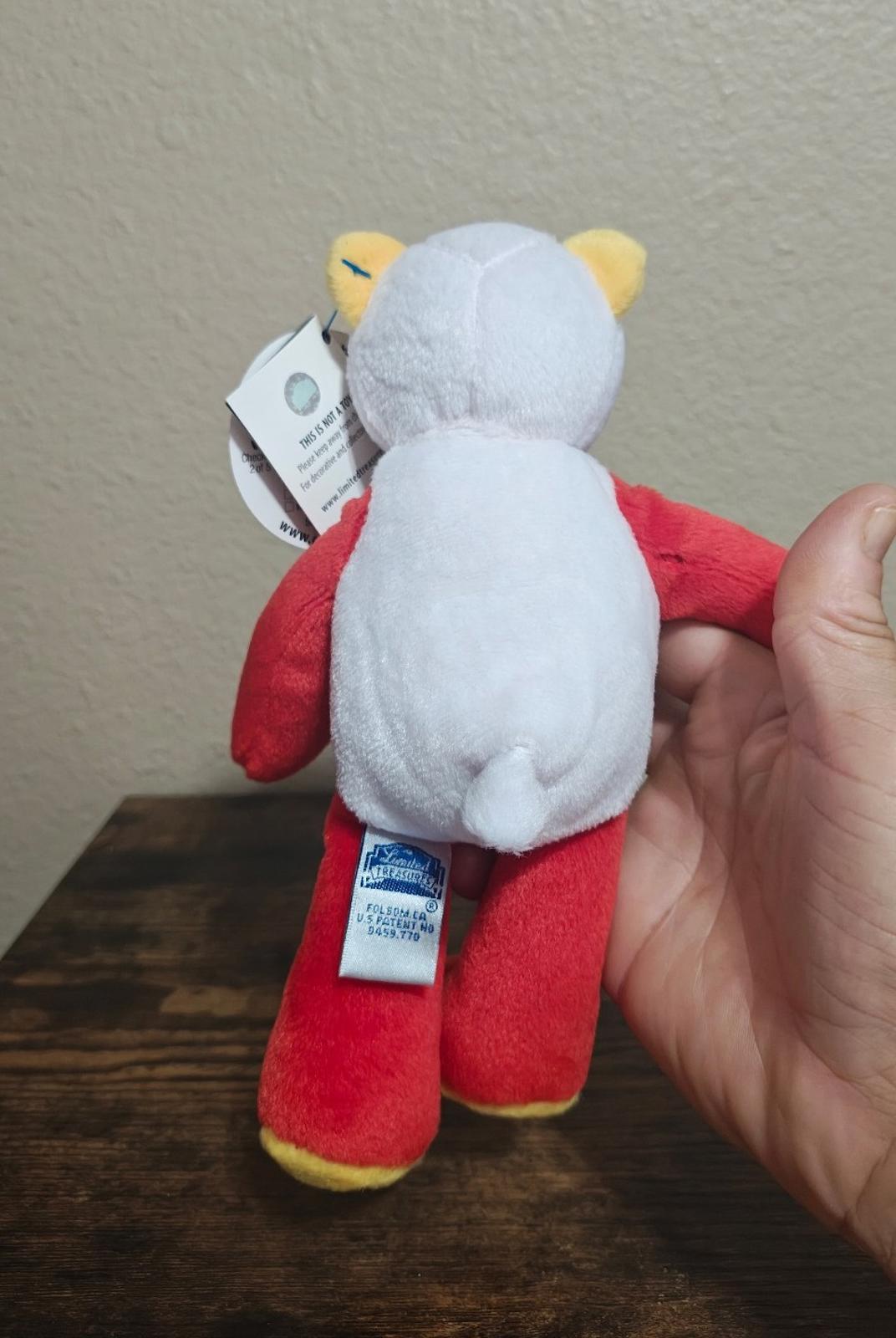 2002 Limited Treasures Indiana State Quarter Bear Collectible Plush