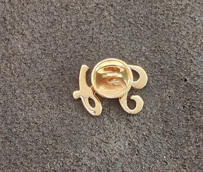 1980s Gold Tone Cursive "Joy" Script Pin