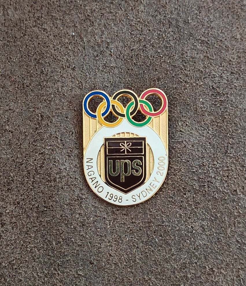 1998 Nagano and Sydney 2000 Olympics UPS Sponsor Gold Tone Pin.