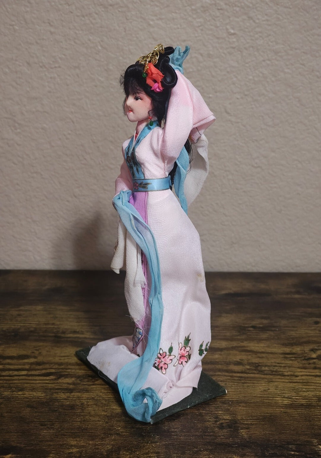 1970s Chinese Silk Costume Doll