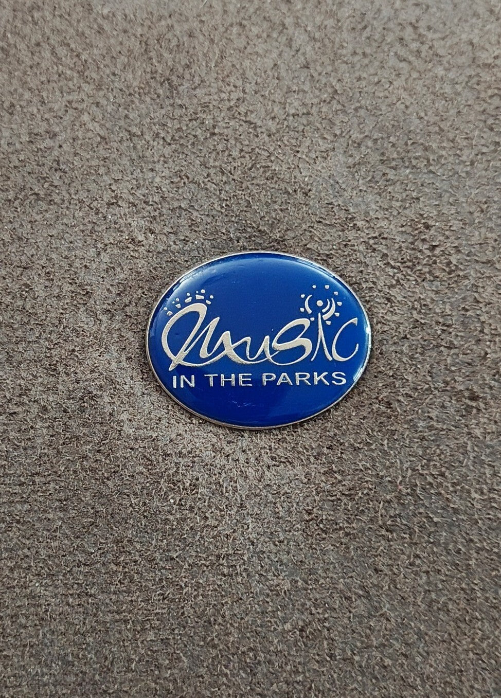 Music in the Parks Festival Collectibe Silver Tone Enamel Pin