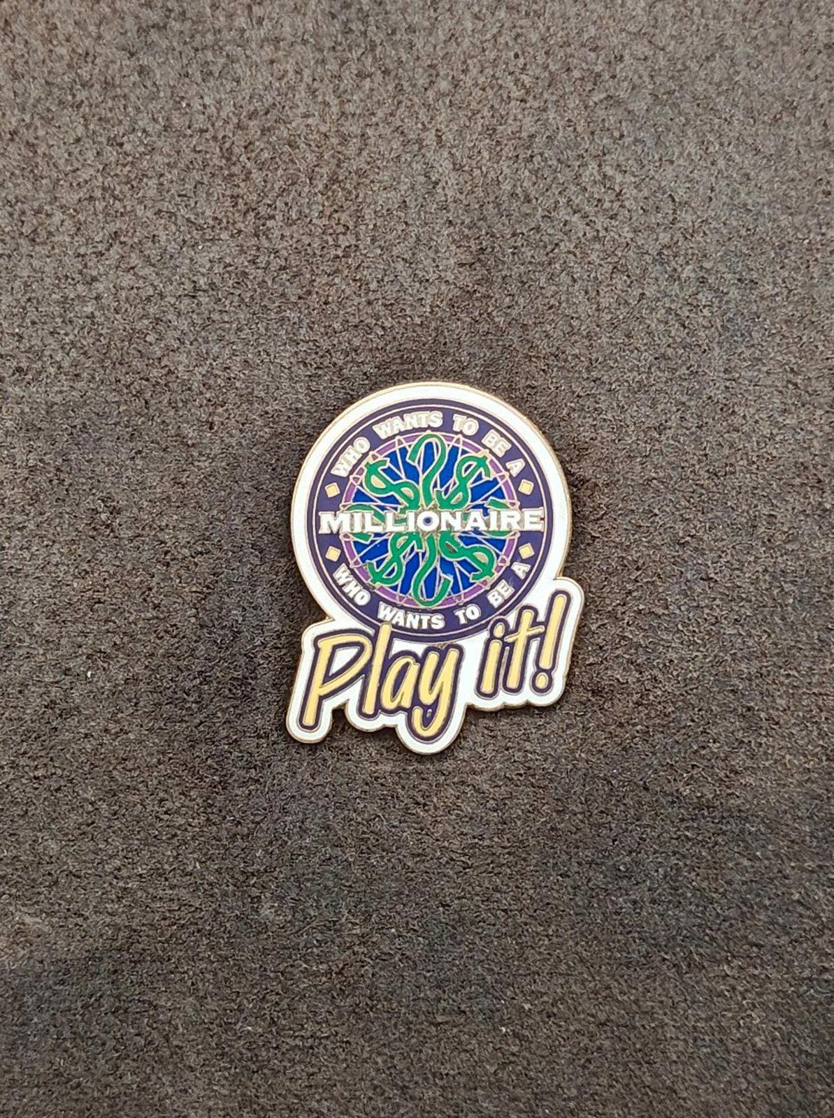 2001 Vintage (WDW) "Who Wants to Be a Millionaire: Play It!" Attraction Pin