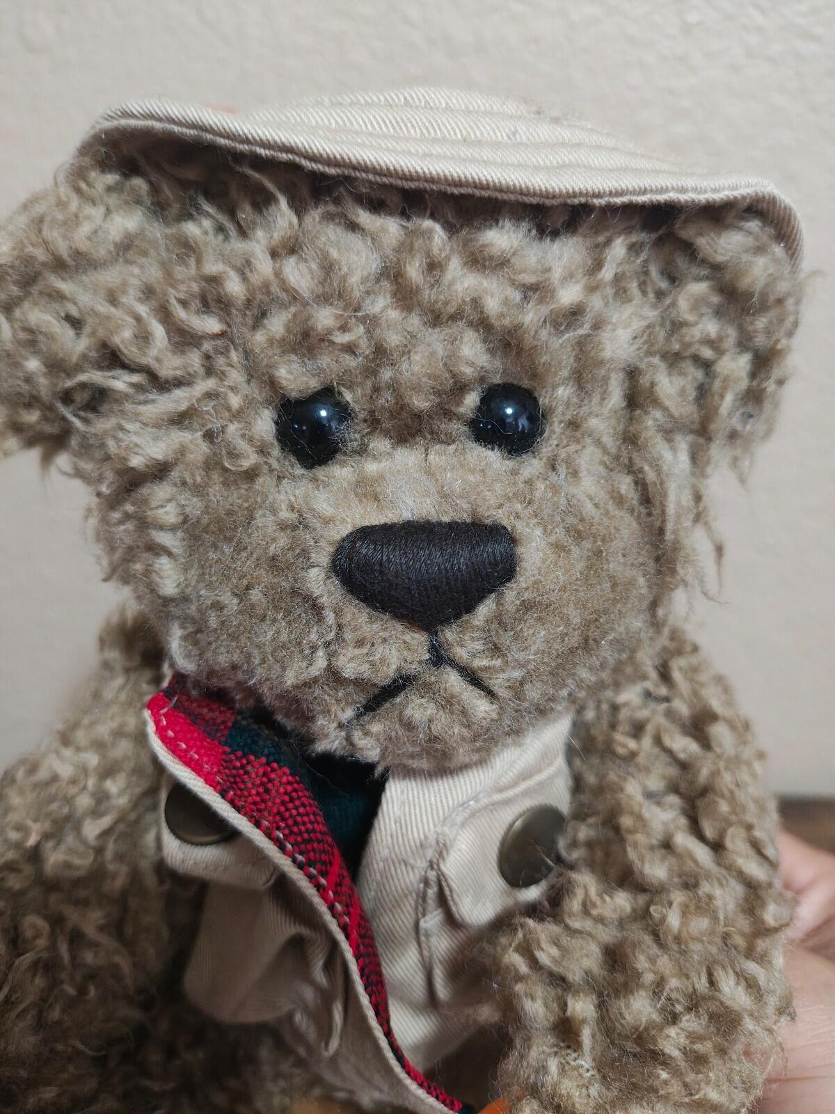 1997 Pickford Bears "Tanner" The Bear Of Health Brass Button Collectables Plush