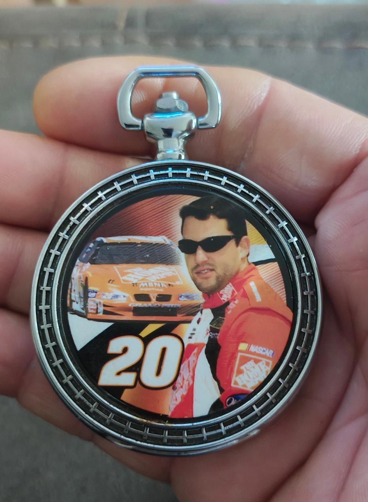 2000 Franklin Mint Tony Stewart #20 Home Depot NASCAR Pocket Watch