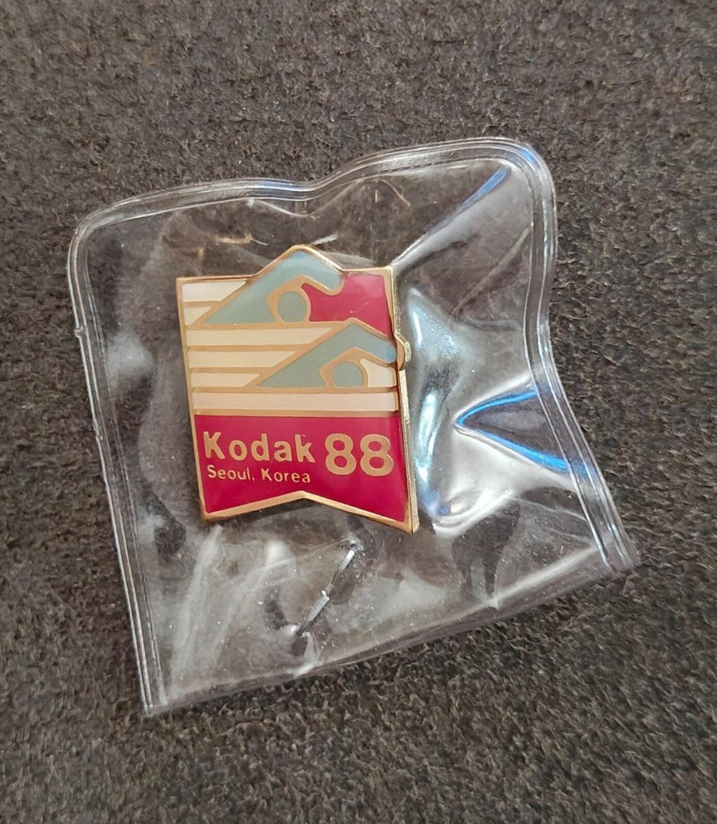 Kodak 1988 Seoul Summer Olympics Gold Tone  Enamel Pin
