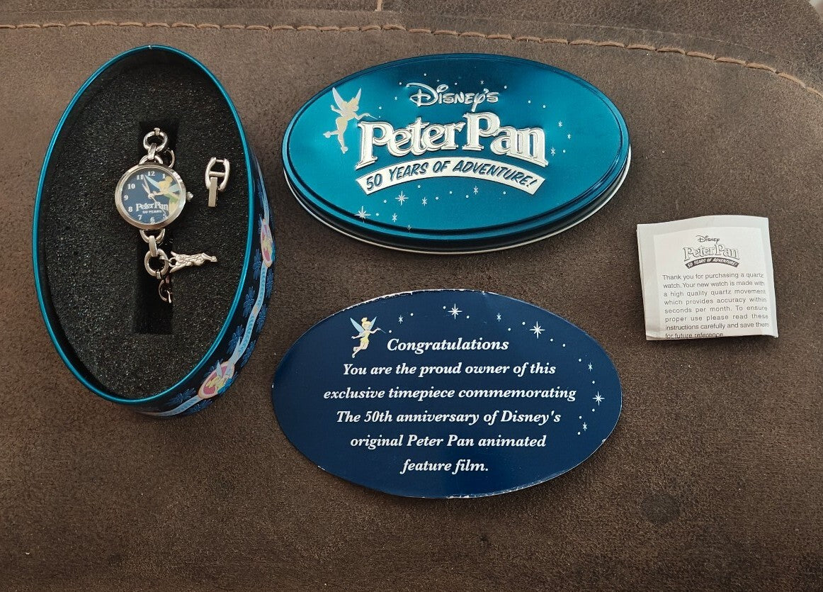 2003 Disney's Peter Pan 50th Anniversary Tinker Bell Ladies Watch