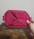 Loulu Everywhere Red Canvas Belt Bag