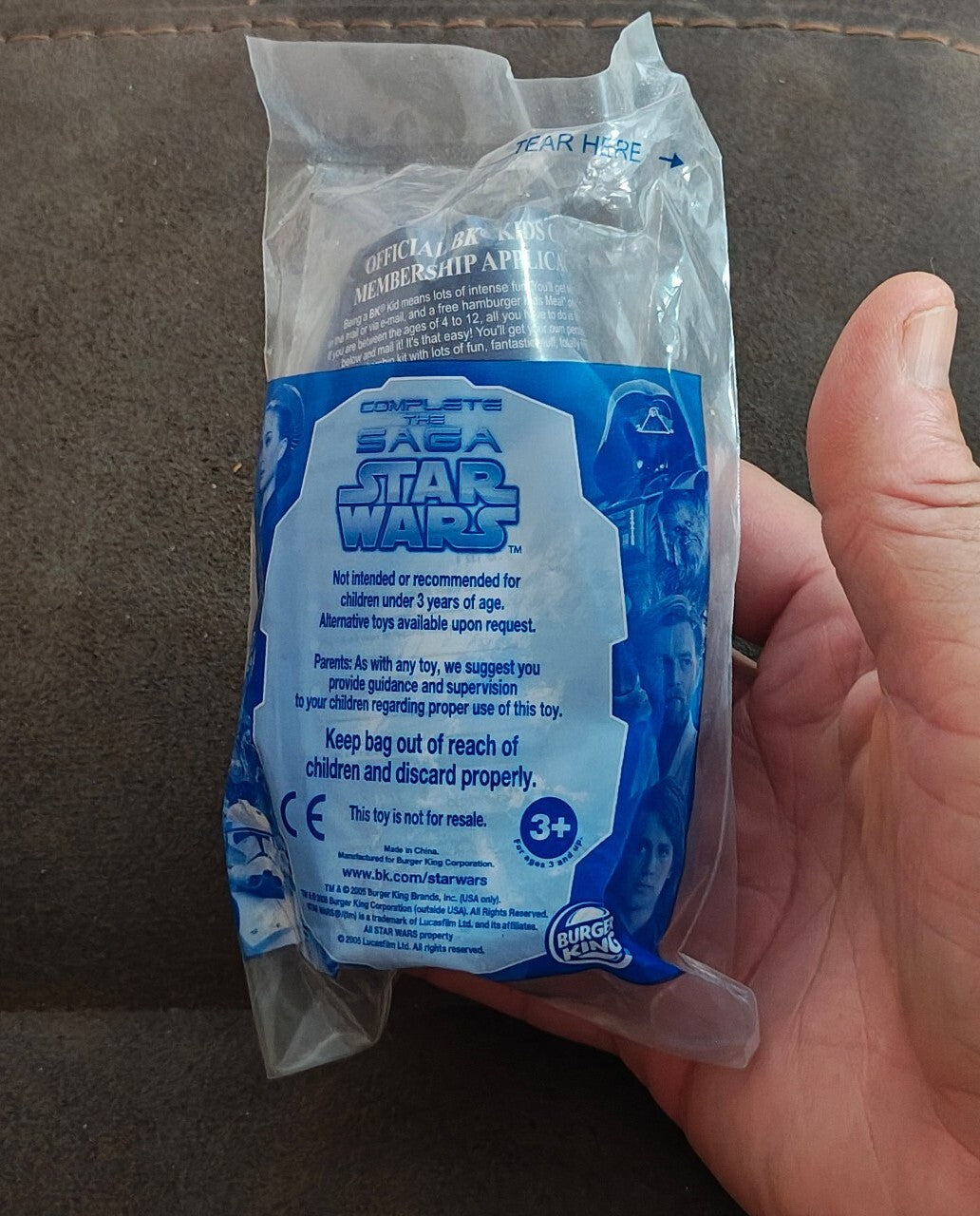 2005 Burger King Star Wars: The Complete Saga Kids Meal Emperor Palpatine Toy