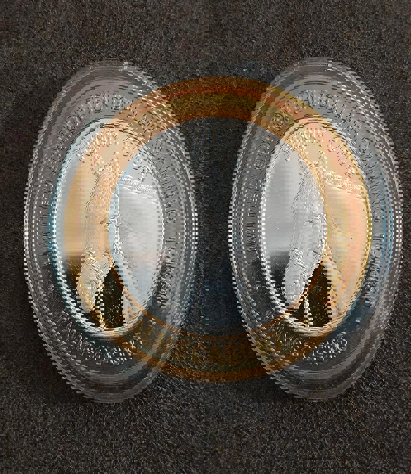 2003 Funny Cide Ten Dollar Palms Casino Las Vegas Gaming Token