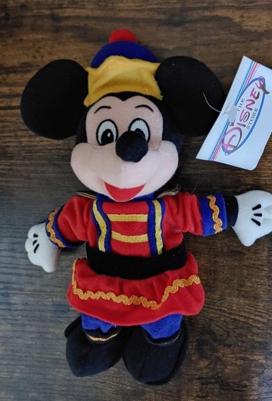 1990's Nutcracker Mickey Mouse Beanbag 9" Plush Doll