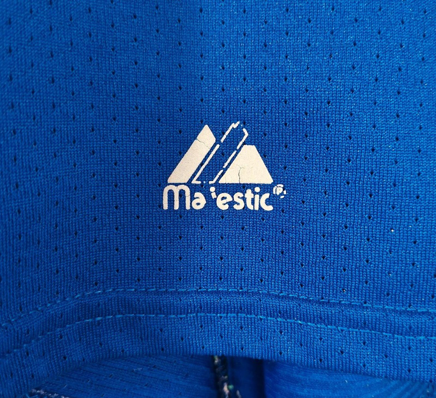 1990's Majestic New York Mets Big Patches Black Jersey