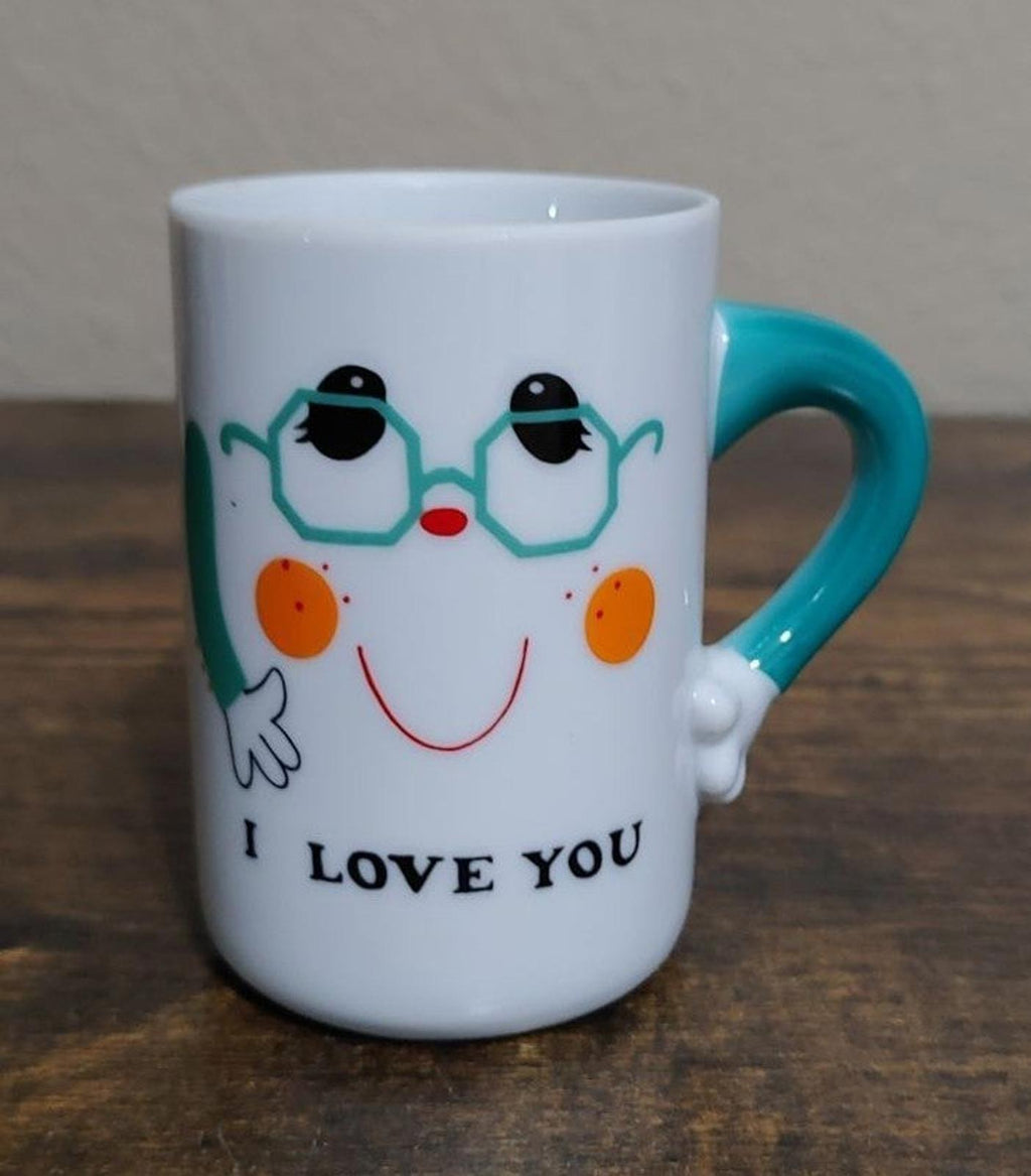 1976 Porcelain Papel I Love You Small Cup Mug