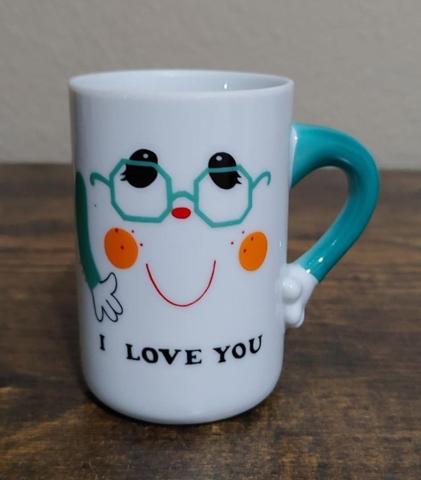 1976 Porcelain Papel I Love You Small Cup Mug