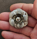 1970s/80s Lieba USA Textured Flower Scarf Clip